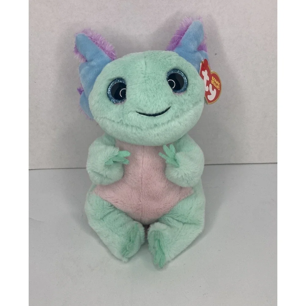 Ty Beanie Baby Bellies - ALEX the Pastel Axolotl (6 inch) Stuffed Plush Toy MWMT